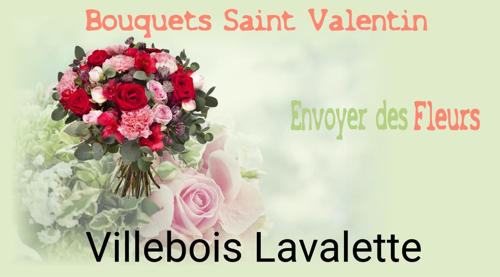 Roses de Saint-Valentin livrées à Villebois-Lavalette